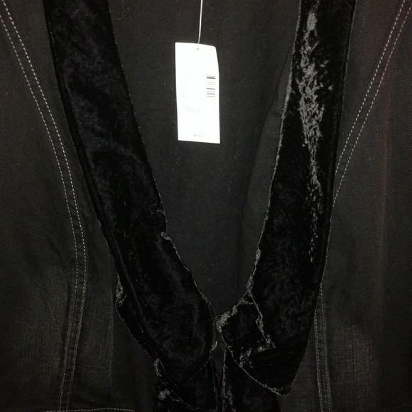 Jean Jacket with Velvet Trim - Picture 5 of 7